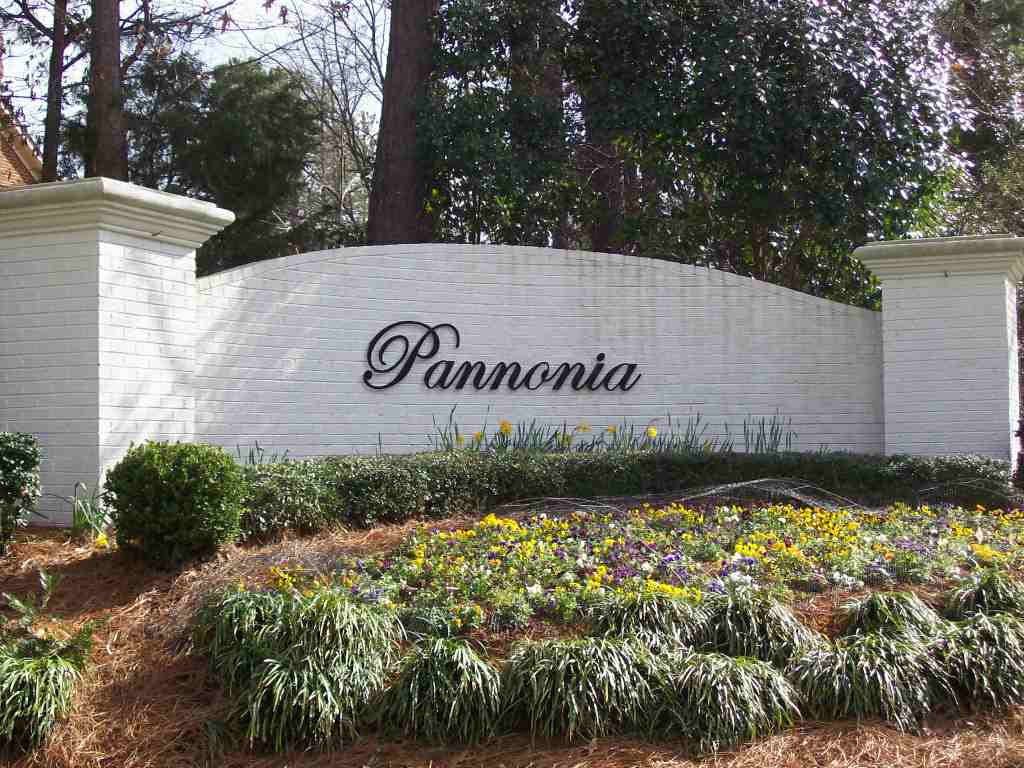 Pannonia entrance sign